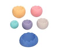 Gucagle Jouet de Balle empilable Portable Mignon élégant bébé empilant des Blocs de Construction Jouets sensoriels Cadeau d'anniversaire pour Les Tout-Petits et Les Nourrissons matériel