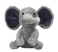 Gucagle Jouet en Peluche éléphant Doux et Moelleux, Mignon, Confortable, sûr, poupée en Peluche pour Enfants, décoration d'intérieur, Cadeau, matériau en Peluche PP Coton, Taille 25 cm, (Grise)