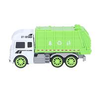 Gucagle Jouets de Camion à ordures Coulissant en Plastique, modèle de véhicule d'assainissement à inertie, Jouet réaliste d'éducation environnementale pour garçons, Jeux de rôle pour (Véhicule