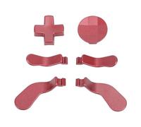 Gucagle Kit de réparation de 6 pièces de palettes de contrôleur sans fil D Pads en acier inoxydable de qualité supérieure pour contrôleurs Series 2 et 2 Core (Rouge)