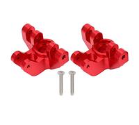 Gucagle Lot de 2 coupelles de Direction Avant en Alliage d'aluminium, Solides, durables, légères, Mise à Niveau de Remplacement pour LOSI 1/8 LMT, axe Solide, Accessoire de Voiture RC (Rouge)