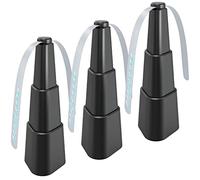 Gucagle Lot de 2 ventilateurs anti-mouches rétractables, ventilateur portable anti-insectes avec lames holographiques pour terrasses extérieures, cafés, barbecues, restaurants, (paquet de 3)