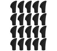 Gucagle Lot de 20 Protections de Pointe de bâton de Marche en PVC Durable et antidérapant, Pointes de Rechange pour bâtons de randonnée, bâtons de Trekking, adaptés aux Routes asphaltées