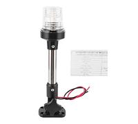 Gucagle Lumière d'ancre de navigation à LED pliable 4000 4500K 360 degrés, éclairage tout autour, bateau marin, yacht, camping-car, étanche, durable, base réglable, coque en plastique