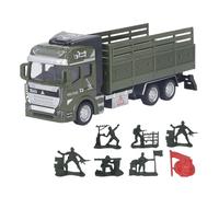 Gucagle Modèle de Camion de Transport en Alliage, Jouet à Tirer, Voiture, Aspect réaliste, matériau Durable pour Enfants, Collection de Jeux, Alliage métallique, Longueur 18,6 cm
