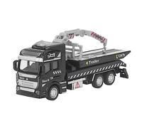 Gucagle Modèle de dépanneuse de Police en Alliage métallique, Jouet de Voiture à Tirer, véhicule de Sauvetage réaliste avec Bras de remorque Mobile pour Enfants, Tout-Petits, garçons et