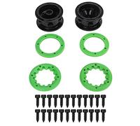 Gucagle Moyeux de Roues Hexagonales RC Moyeux de Pneus de Véhicule Pièces de Mise à Niveau Hautes Performances Légères Durables pour ZD Racing DBX 10 1/10 RC Desert Off Road Vehicle Vert