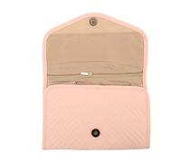 Gucagle Organisateur de Bijoux de Voyage, Sac à roulettes, Doux et Durable, Conception Multi-espaces pour Colliers, Boucles d'oreilles, bagues, Parfait pour Les Voyages d'affaires, Les (Rose Clair)