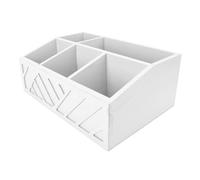 Gucagle Organisateur de sachets de thé, boîte de Rangement multifonctionnelle en Bois pour comptoir de Cuisine, Bureau, Construction en Bois de qualité supérieure, Conception permettant (Blanche)