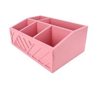 Gucagle Organisateur de sachets de thé, boîte de Rangement multifonctionnelle en Bois pour comptoir de Cuisine, Bureau, Construction en Bois de qualité supérieure, Conception permettant (Rose)