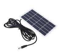 Gucagle Panneau solaire en polysilicium 2 W 5 V avec interface CC pour batterie 3,7 V, lampe de jardin extérieure, panneau de charge solaire pour appareils à faible consommation,