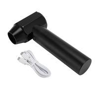 Gucagle Petit souffleur à jet 4 vitesses maximum 80 000 tr/min, plumeau à air comprimé portable sans fil pour le nettoyage du clavier de voiture, alliage d'aluminium noir 2500 mAh