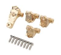 Gucagle Pièces de Mise à Niveau de Support d'amortisseur inférieur de Tige d'essieu Avant et arrière en Laiton pour Voiture sur chenilles 82056 4 RC Stabilité améliorée Rigidité