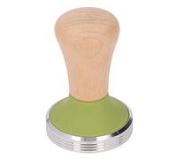 Gucagle Pilon à café base en acier inoxydable avec manche en bois pour Baristas débutants presse à café professionnelle marteau outil de cuisine en bois de hêtre 265g 88mm (58mm)