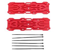 Gucagle Planche décorative sur chenilles RC, 1 Paire, récupération d'évasion, échelle de Simulation de Sable en Plastique pour Voiture télécommandée avec Attaches de câble