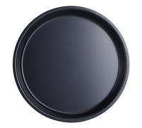 Gucagle Plat à Pizza rond antiadhésif en acier au carbone, résistant aux hautes températures pour faire des pizzas, des gâteaux, du pain, des outils de cuisine, noir 6 pouces, 7 pouces, 8 (8 pouces)