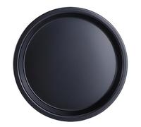 Gucagle Plat à Pizza rond antiadhésif en acier au carbone, résistant aux hautes températures pour faire des pizzas, des gâteaux, du pain, des outils de cuisine, noir 6 pouces, 7 pouces, 8 (6 pouces)