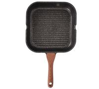 Gucagle Poêle à frire carrée antiadhésive en aluminium, poêle à gril à Induction, cuisson de Steak saine pour la maison, essentiel, Durable, facile à nettoyer (53mm)