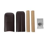 Gucagle Porte-cigares de Voyage à 2 Doigts Étui à cigares ventilé Portable en Cuir de qualité supérieure avec -Cigare intégré pour Hommes d'affaires et Amateurs de cigares Cuir Artificiel