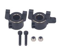 Gucagle Porte-moyeu Avant C en Laiton, Porte-fusée de Direction pour Voiture SCX10 II AR44 1/10 RC, revêtement Dur Noir, 2 pièces