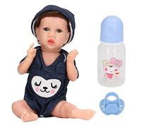 Gucagle Poupée de bébé de Renaissance en Silicone de 12 Pouces avec Bouteille de Lait Poupée Nouveau-né réaliste Haute Imitation garçon Poupée en Bas âge pour Enfants de Plus de 3 Ans