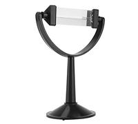 Gucagle Prisme Triangulaire en Verre Optique avec Support, Outil pédagogique du Spectre Lumineux Physique de Haute qualité pour Les expériences scientifiques et l'éducation, Noir 17x12cm