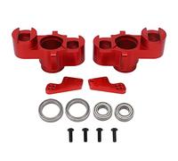 Gucagle RC Aluminum Steering Cup High Strength Precise Cutting Replacement RC Steering Blocks for Arrma 1/7 1/8 Series RC Cars (Rouge)