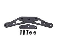 Gucagle RC Front Shock Tower Aluminum Alloy Upgrade Kit Adjustable Suspension System for 3Racing D5 1/10 Road Car Black 112mm 2 Accessories