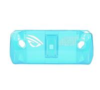 Gucagle Rog Ally Clear Case Antichoc TPU Housse de Protection avec Support pour ROG Ally Handheld 2023 Transparent Design Ergonomique Antidérapant Console de Jeu (Bleu Transparent)