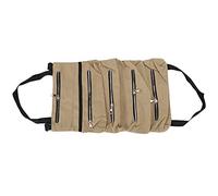Gucagle Sac de Rangement d'outils en Toile, Conception Pliable à Fermeture éclair, Organisateur léger et Durable de Grande capacité pour l'industrie Domestique (Kaki)