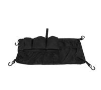 Gucagle Sac de Rangement latéral pour Chariot de Camping, Tissu Oxford, Multi-Compartiments, Sac de Poche latéral Pliable, Noir, étanche pour Le Camping en Plein air, Les Pique-niques,