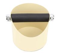 Gucagle Seau à scories pour café, durable, antidérapant, faible bruit, machine à café, boîte à marc, seau de recyclage de scories en poudre pour la maison, la cuisine, le café, le (Jaune)