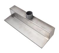 Gucagle Sortie de Cascade en Acier Inoxydable, Rideau d'eau élégant Poli en Acier Inoxydable 304, déversoir pour Cour, Jardin, Villa, Piscine (300MM)