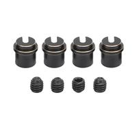 Gucagle Support d'amortisseur de Chenille RC, pièces de Mise à Niveau en Laiton Durable pour SCX10 Pro AXl03028, Accessoires de Voiture RC Tout-Terrain à échelle 1/10, Couleur Noir et Or,