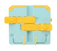 Gucagle Support de Livre de Support de Lecture Portable Pliable avec Bords Ronds ABS résistant aux Rayures Conception Ergonomique pour bibliothèque de Classe Noir (Jaune Bleu)