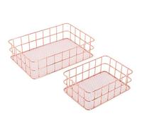 Gucagle Support de rangement en fer multifonctionnel, organisateur pratique de cosmétiques ménagers, panier d'assiettes de fruits, conteneur pour cuisine, salle de bains, bureau, ensemble