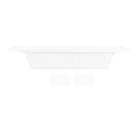 Gucagle Support de Rangement rétractable pour Baignoire, Organisateur de Jouets de Bain, Panier de Douche réglable pour Fournitures de Salle de Bain, Enfants et Adultes, matériau PP Blanc