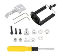 Gucagle Support de téléphone réglable Universel Durable Accessoire émetteur RC Compatible avec Flysky FS i6 FS I6S FS i6X pour Drone FPV Racing ABS Alliage d'aluminium 55 85 mm 94 g