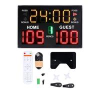 Gucagle Tableau de Bord numérique de Basket-Ball LED électronique Multisport de Table avec Affichage à 11 Chiffres avec télécommande pour Jeux d'intérieur, entraînement, Volley-Ball, Lutte