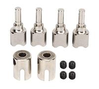 Gucagle Tasse différentielle de Transmission de Puissance Efficace et Robuste en Acier RC Diff Outdrive, pour Voitures 1/7 1/8 RC, système de Rotation CVD Durable (Argent)