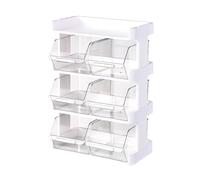 Gucagle Tea Bag Organizer Plastic Multilayer Storage Box Office Coffee Capsule Snack for Desktop Kitchen Countertops