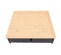 Gucagle Tiroir Porte-dosette de café Organisateur de Rangement en métal élégant pour 36 Capsules comptoir de Cuisine Bureau Bambusoideae Fer 32.5x35x8.5 cm