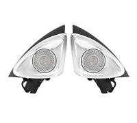 Gucagle Tweeters Audio de Voiture Tweeter Rotatif 4D avec éclairage ambiant LED 64 Couleurs Son Haute définition Couvercle en Acier Inoxydable Lisse Ajustement Parfait pour Classe C W205