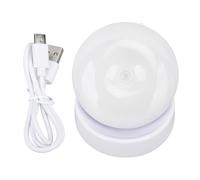 Gucagle Veilleuse à détecteur de mouvement LED ABS, lampe murale à induction rechargeable rotative à 360 degrés, détection de mouvement humain, marche/arrêt automatique, économie (Lumière chaude)