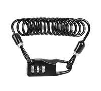 Gucagle Verrouillage par Mot de Passe pour vélo, Fil d'acier léger et Portable, Serrure à Combinaison à Trois Chiffres pour Casque de vélo de Montagne et sécurité de vélo, matériau en