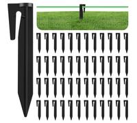 Gucass 200 Pièces Piquet Fil Robot Tondeuse, Piquets de Fixation pour Câbles Périphériques Robot Tondeuse, Piquets de Terre pour Robot Tondeuse, Piquets de Fixation en Plastique Robuste