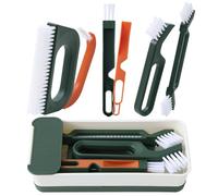 Gucass 7 en 1 Ensemble de Brosses Joints, Brosse Nettoyage Joint Carrelage Kit de Brosse, Crevice Cleaning Brush pour Coulis de Carrelage, pour Salle de Bain Cuisine Sol Ménage(Vert)