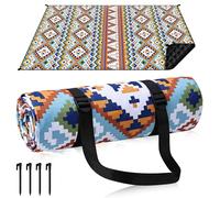 Gucass Couverture de Pique-Nique Boho, 150 x 200 cm Tapis de Pique-Nique Imperméable Lavable, Tapis de Picnic sans Sable, Pliable Portable Couverture de Plage pour Camping, BBQ, Jardin, Voyage