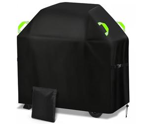 Gucass Housse Barbecue Exterieur, 420D Oxford Bache Barbecue Imperméable 120x60x120 cm, Housse de Protection Barbecue Gaz, Bâche de Protection BBQ Couverture de Gril Anti-Vent/UV/Poussière