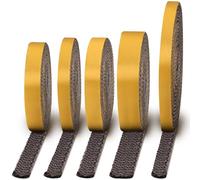 Gucass Joint Poele a Bois 3mm x 15mm x 3m, Joint Insert Cheminée Tressé Auto-adhésif Résistant à 600°C, Joint Plaque de Cuisson en Fibre de Verre pour Poêle, Cheminée, Porte de Four et Tube Poêle